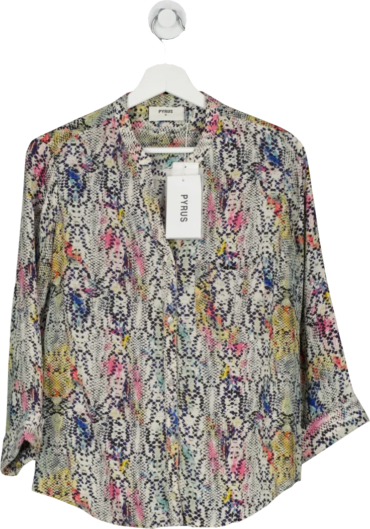 pyrus Multicoloured Python Printed Blouse UK S