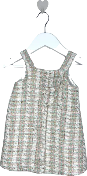 River Island Multicoloured Boucle Pinafore Dress 6-9 Months