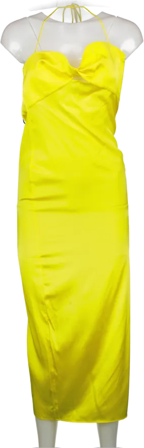 Ser.o.ya Yellow Claude silk Dress UK XS