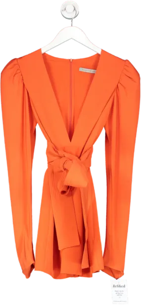 Silvia Tcherassi Orange Otavia Dress UK XS