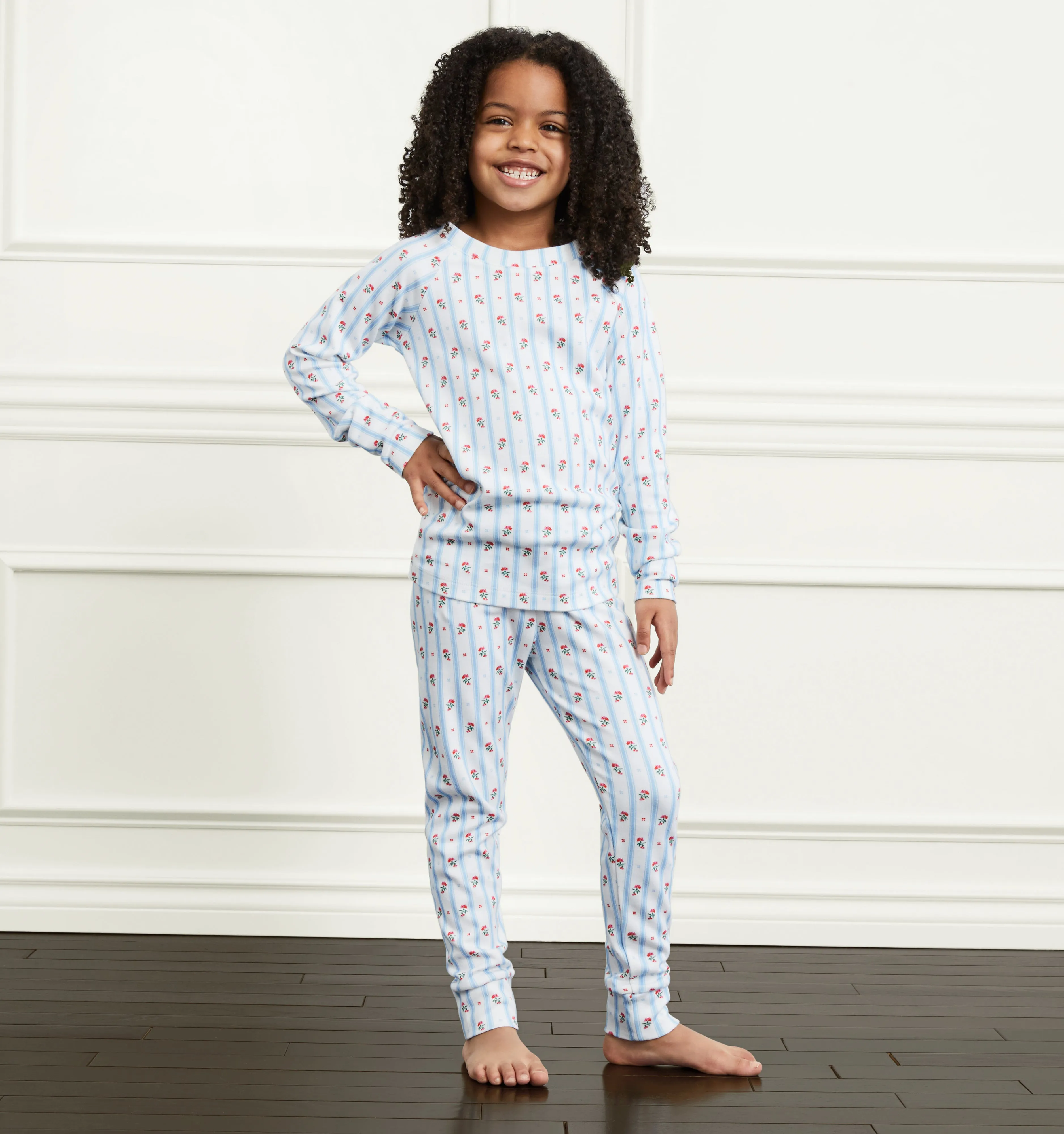 The Tiny PJ Set - Floral Stripe