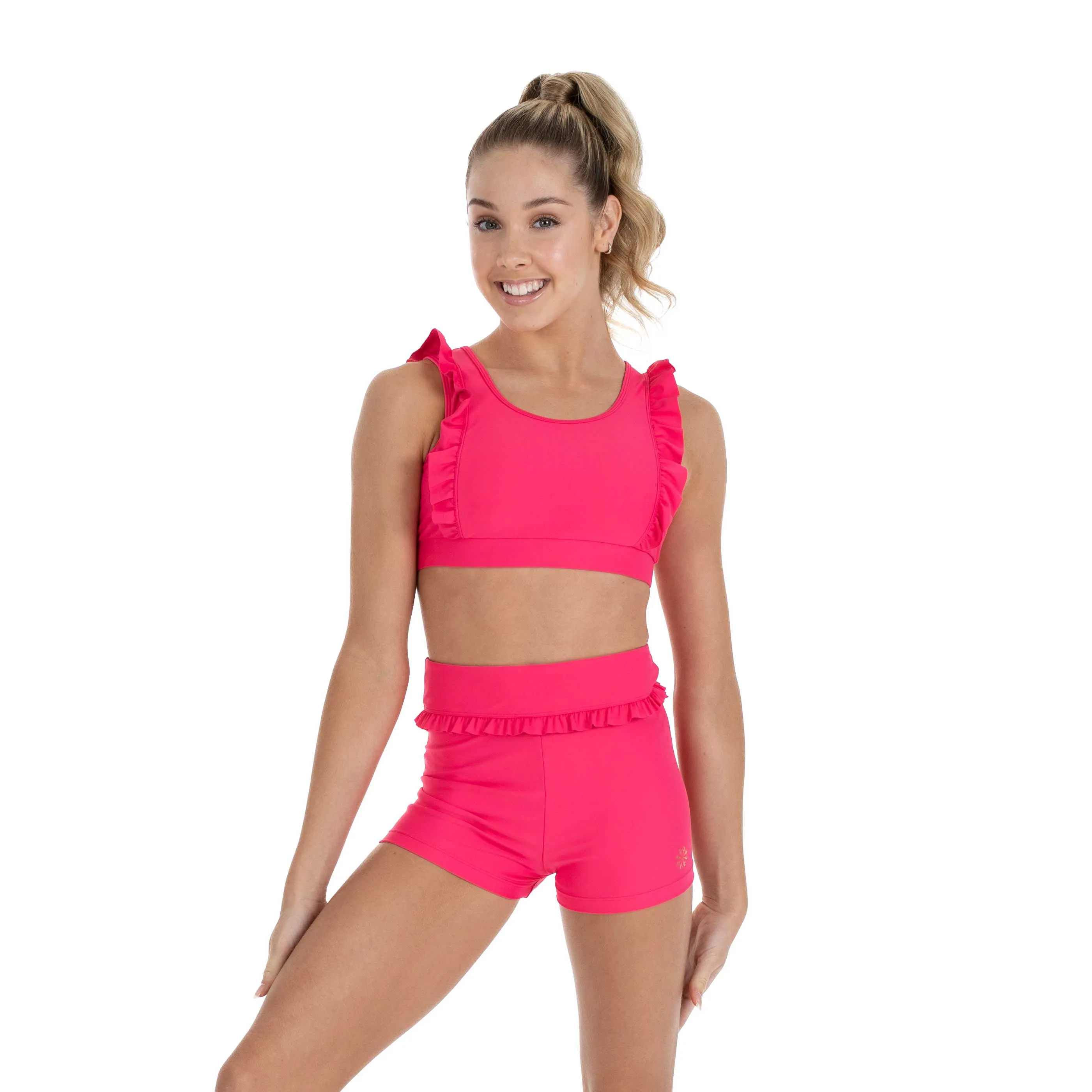 Tina Frill Active Short in Raspberry Pink