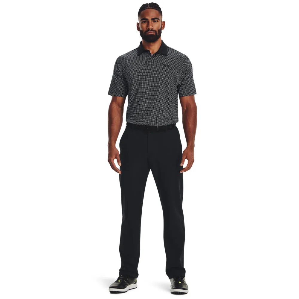 'Under Armour' Men's T2G Printed Polo - Black