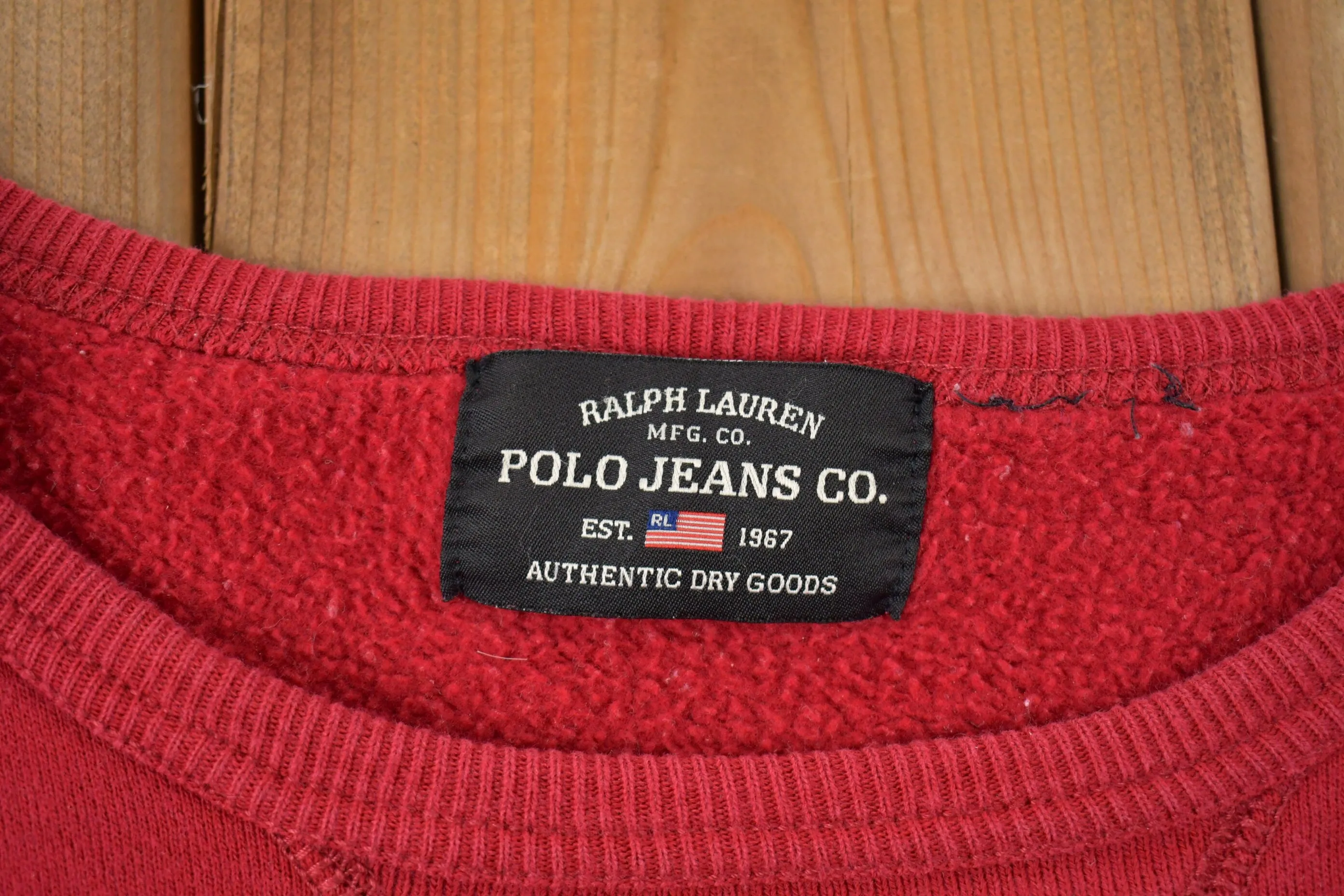 Vintage 1990s Polo Jeans Co. Ralph Lauren Embroidered Crewneck Sweatshirt / 90s Crewneck / Souvenir / Athleisure / Streetwear / 90s Polo