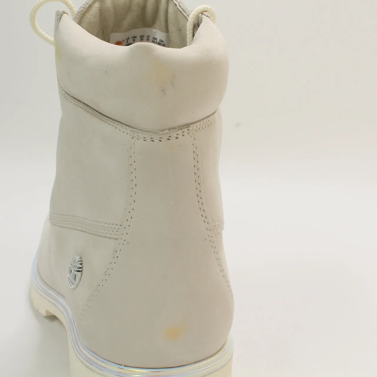 Womens Timberland Lyonsdale Boots Cream Irridescent Uk Size 6