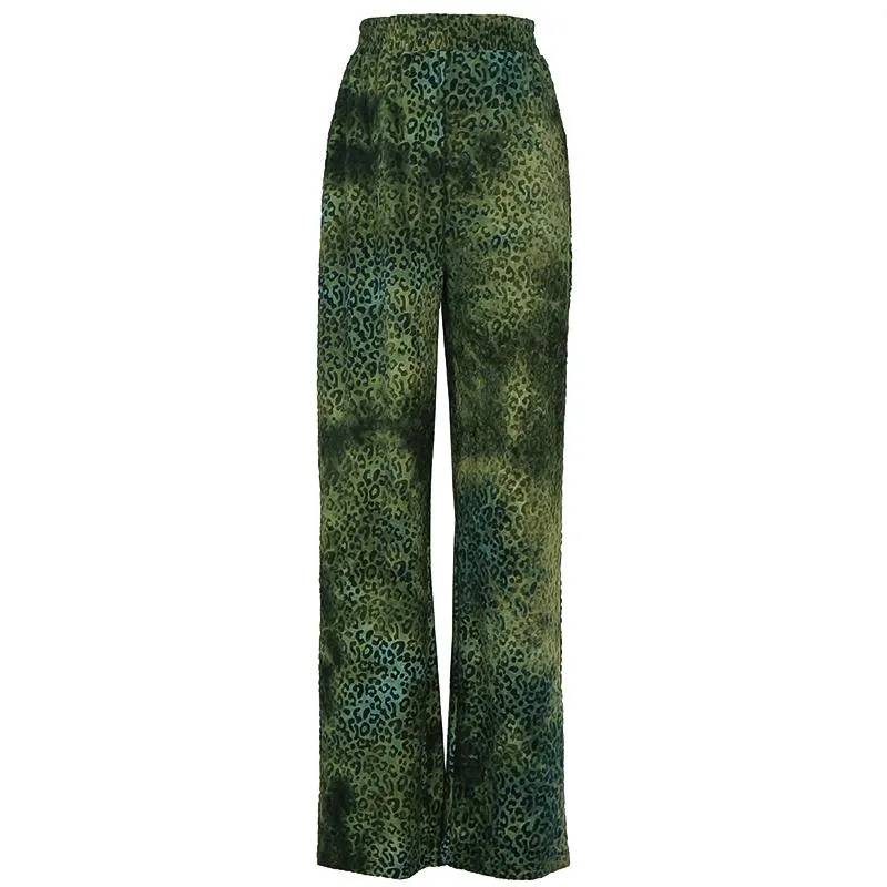 Yukio Leopard Wide Leg Pants